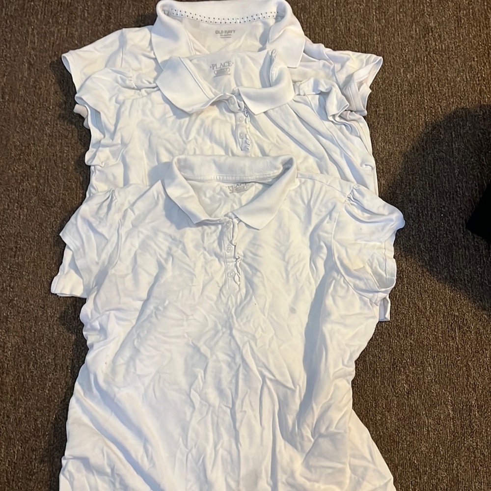 Girls uniform polos bundle (4)